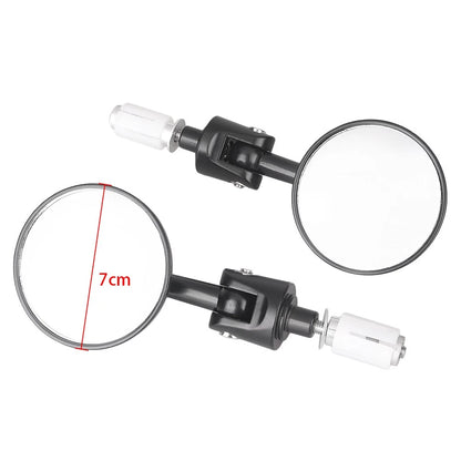 7/8'' Round Rear View Handlebar Mirrors for Honda Suzuki Kawasaki (Universal)