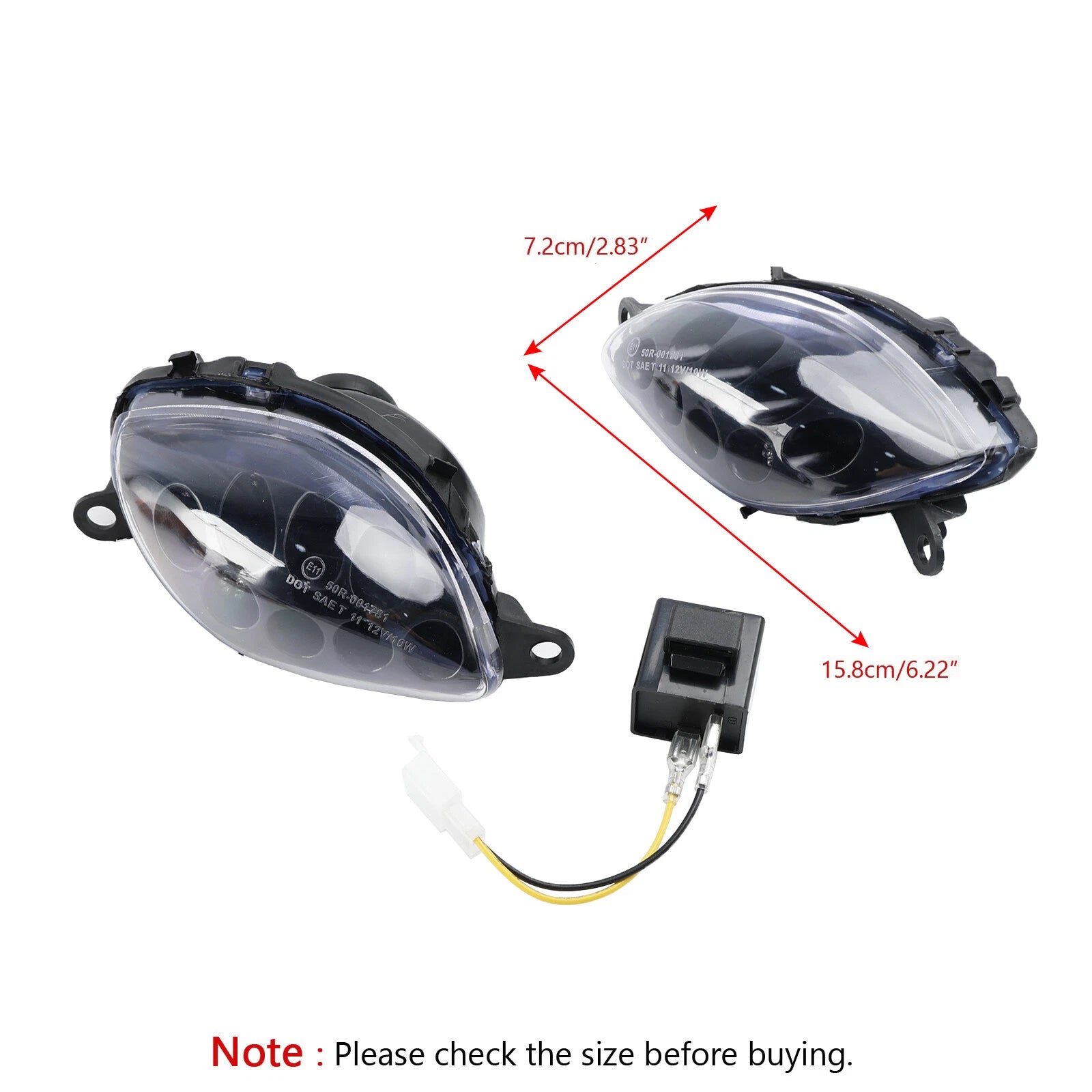 Front Turn Signals for Suzuki Hayabusa GSXR1300 (1999–2007) Clear T9