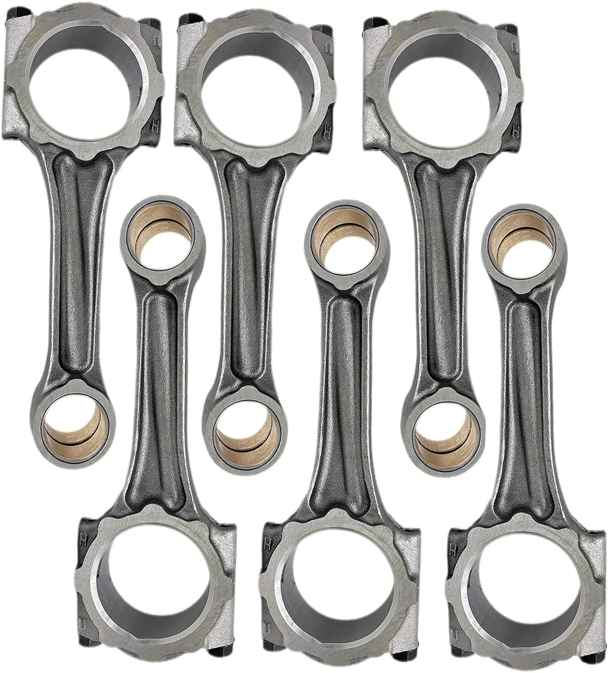 6X Connecting Rod 1J700-22012 for Kubota V2607 V2607T (2000–2023)