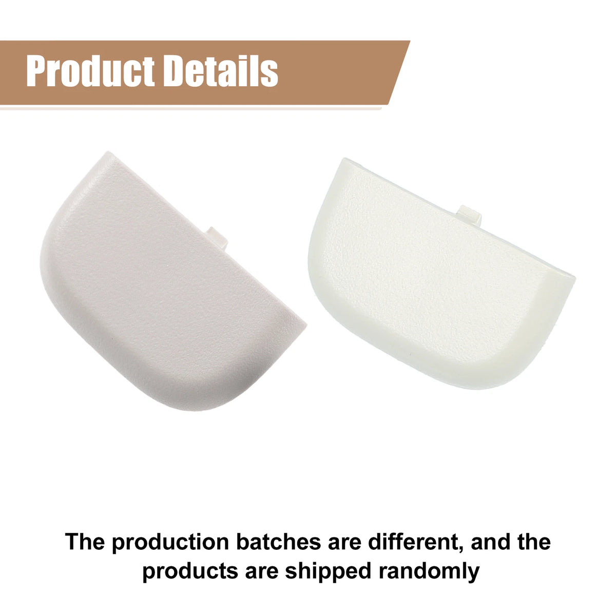 Set of 2 Gray Iron Sun Visor Cap Clips for Ford Fusion (2013–2016)