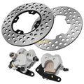 Front Brake Calipers w/Pads & Disc Rotors for Yamaha Kodiak 400 (2003–2006)