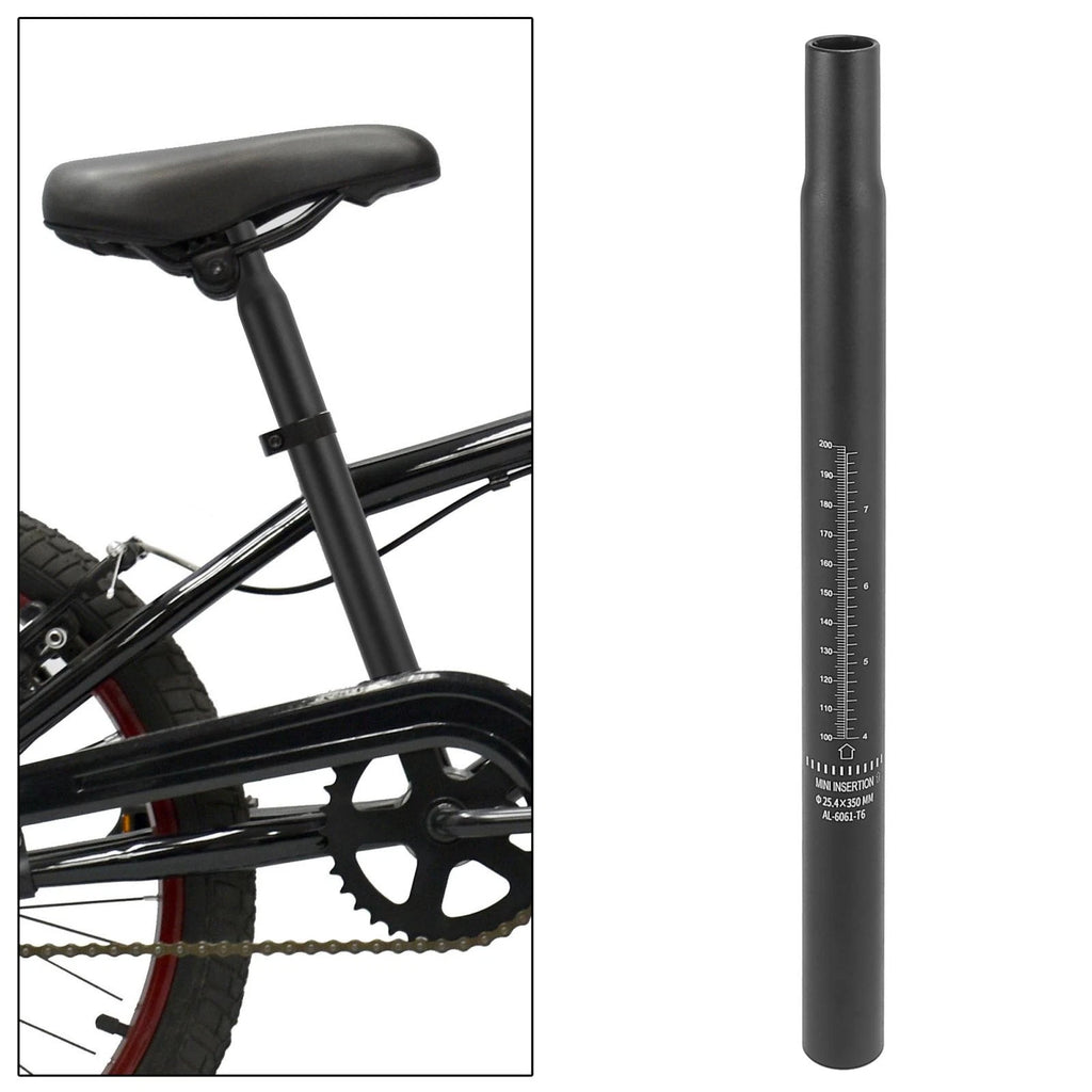 Bicycle Seat Post Aluminum Alloy Scale Mark Replacement for 25.4mm (350mm)