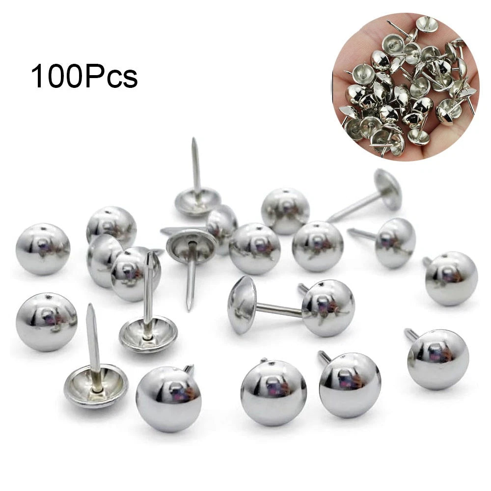100Pcs Upholstery Nails for Furniture, Jewelry Box, Sofa Tacks