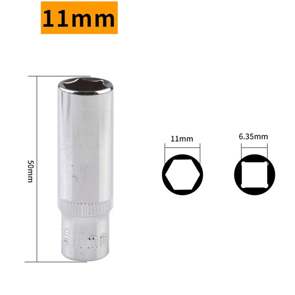 Socket Wrench for - Hex, Chromium-Vanadium, Lengthened