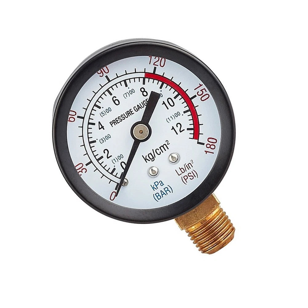 Mechanical Pressure Indicator for Y50 (1/4 NPT, Radial Mount, Water Oil Air)