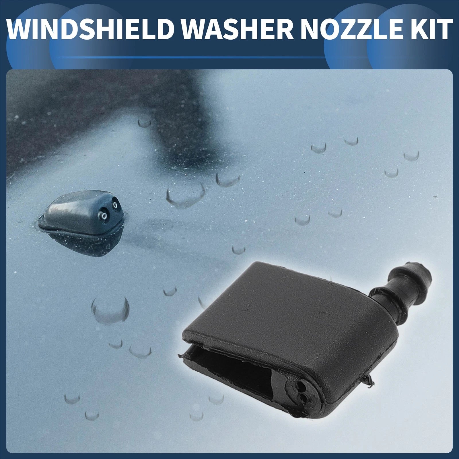 Set Front Windshield Washer Nozzles Replacement for Mercedes-Benz Sprinter (2000–2018)