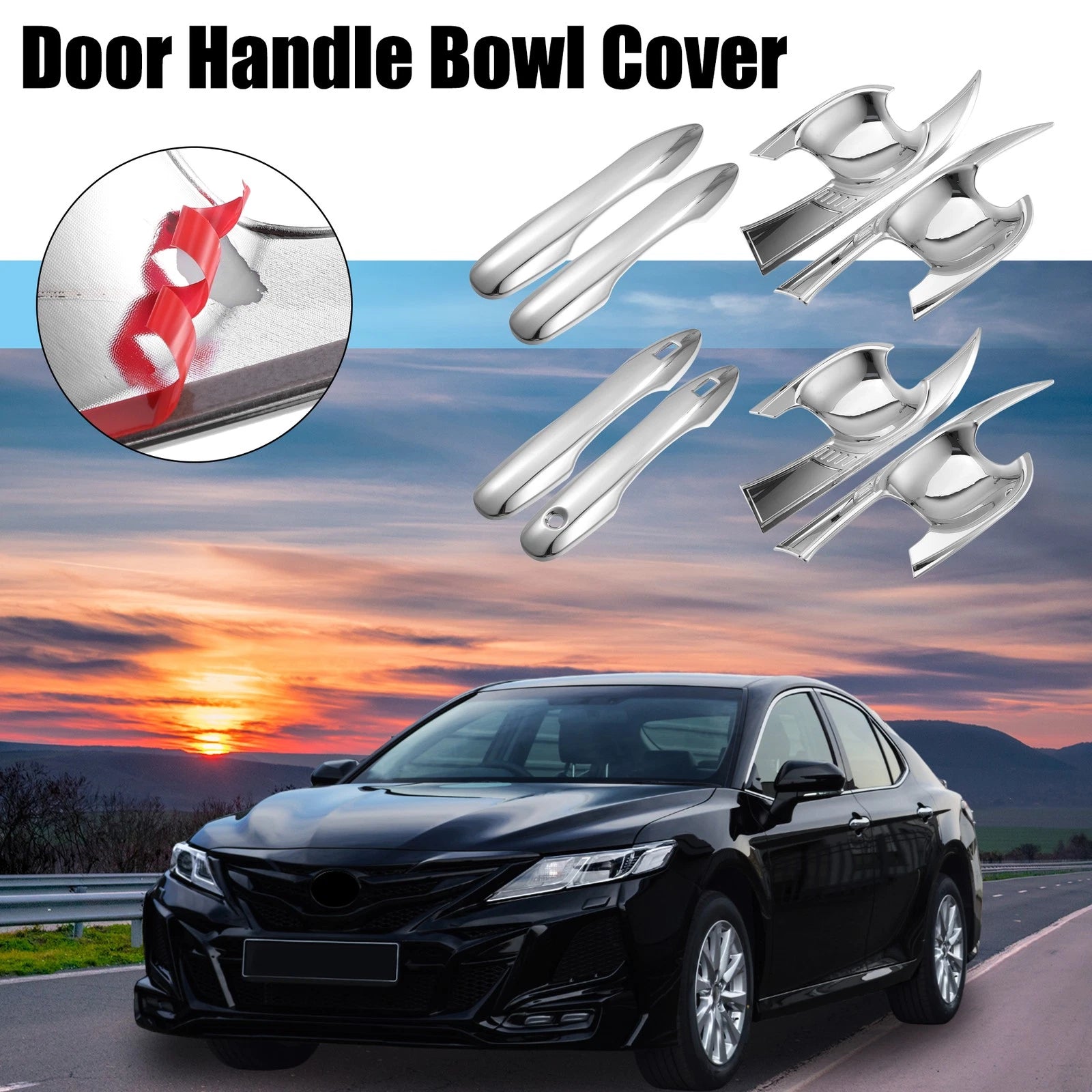 Door Handle Bowl Cover Set Replacement for Toyota Camry (2018–2023)