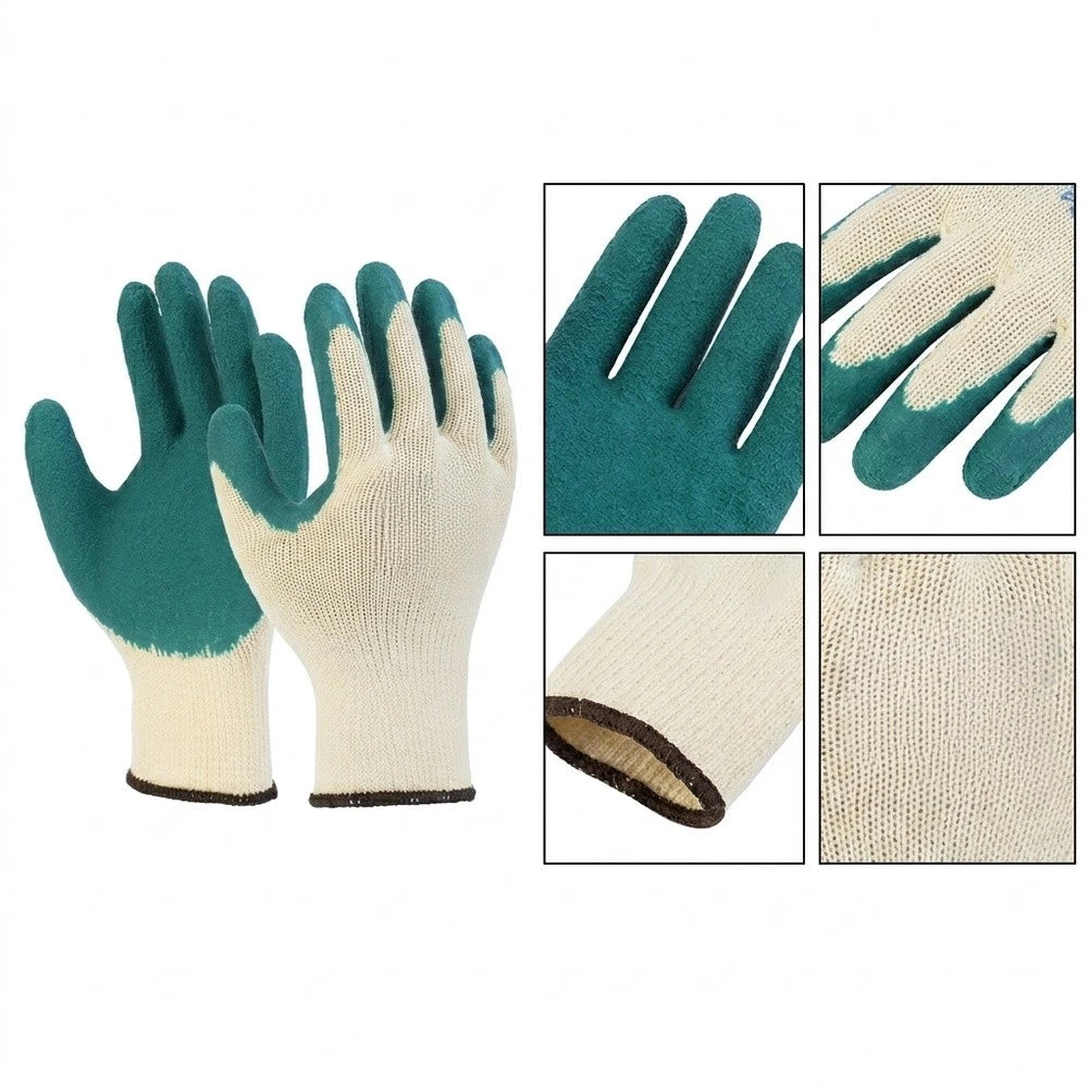 Anti-Slip Rubber Work Gloves for Warehouse Work (2X)
