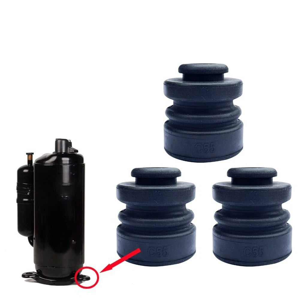 3X Rubber Compressor Mount Pads for Air Conditioner External Unit