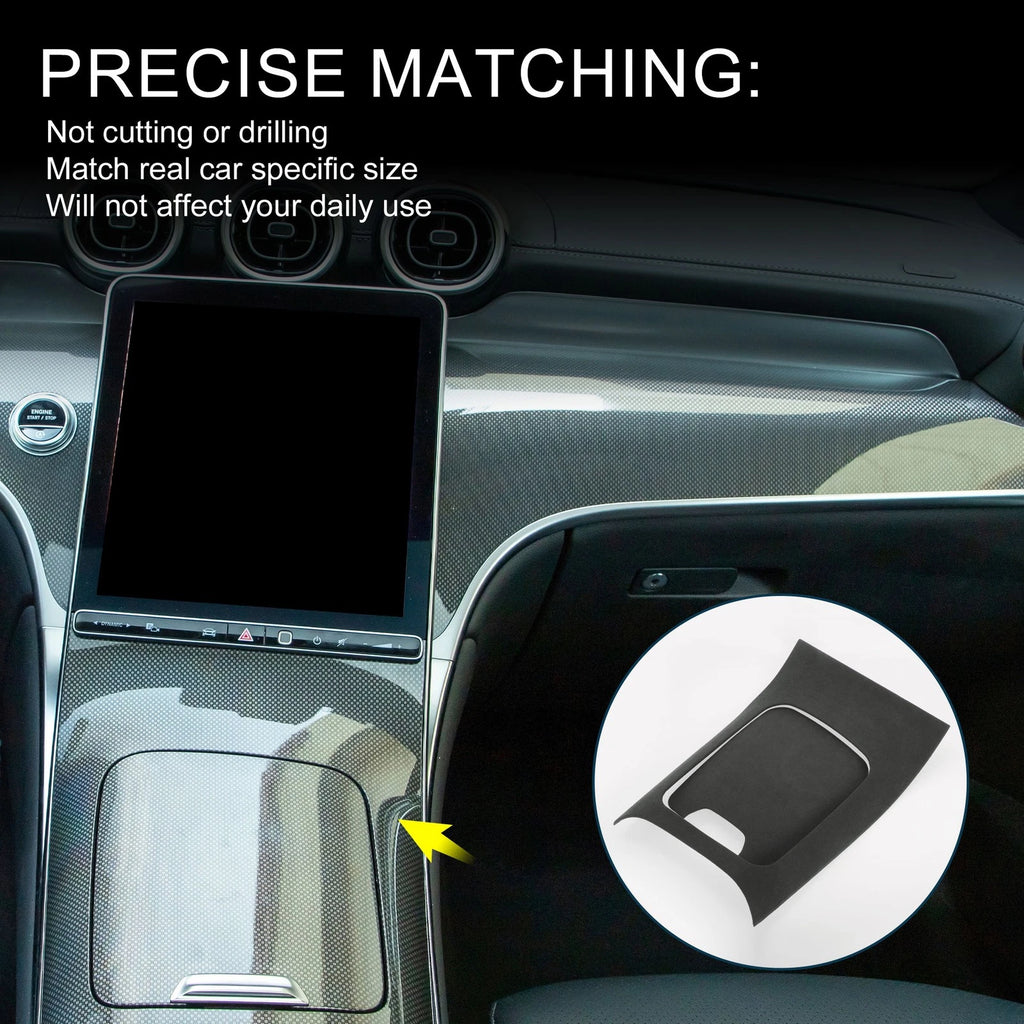 Center Console Panel Sticker Matte Black 1 Set for Mercedes-Benz GLC Class (2023–2025)