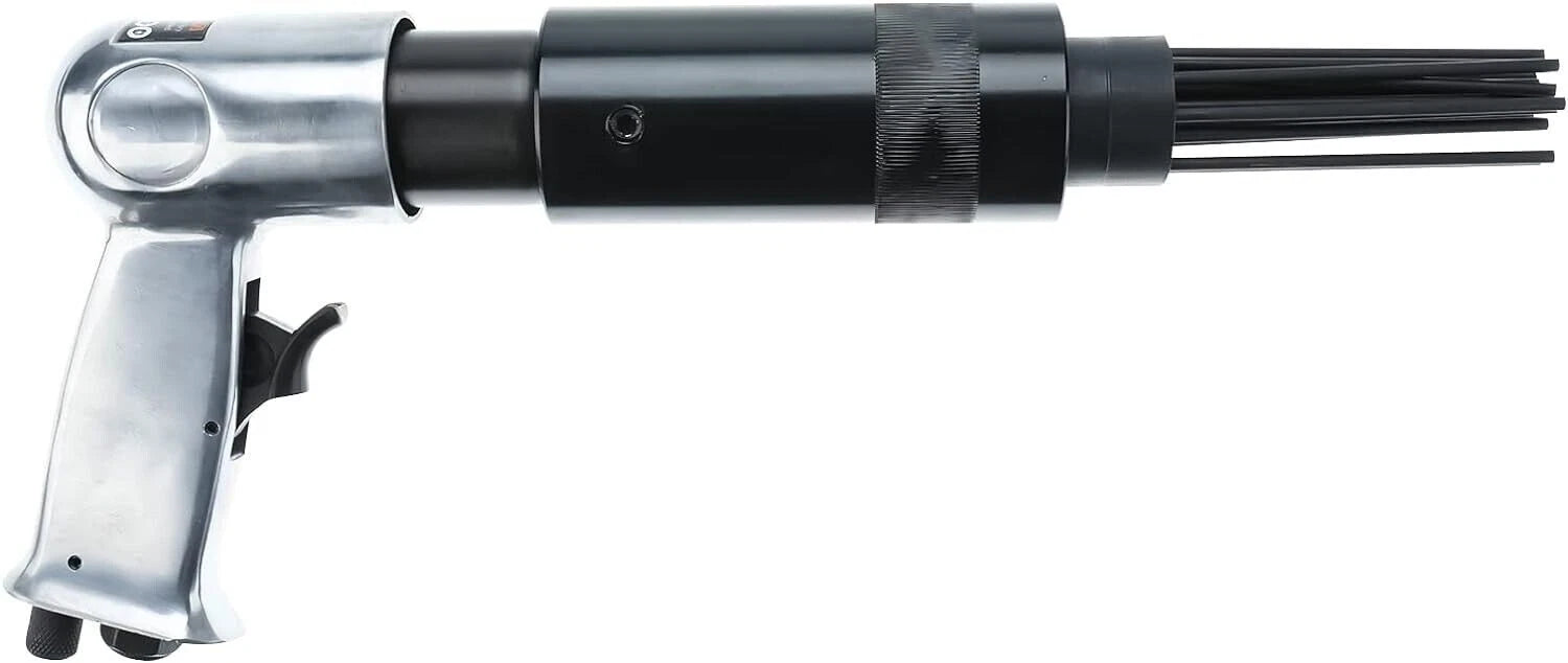 Compact Air Needle Scaler Pneumatic Tool for Rust Removal (19 Needles)