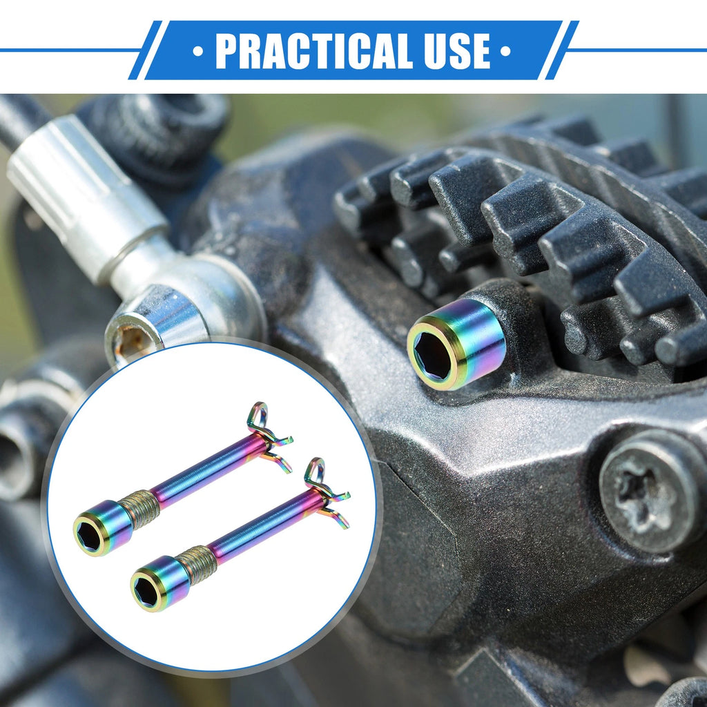 Brake Caliper Bolt Screws M4x0.7 Replacement for Mountain Bike (Pair)
