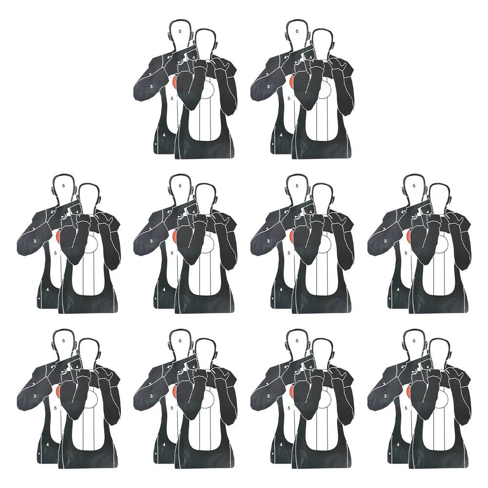 10pcs Head Chest Ring Target Paper for Training