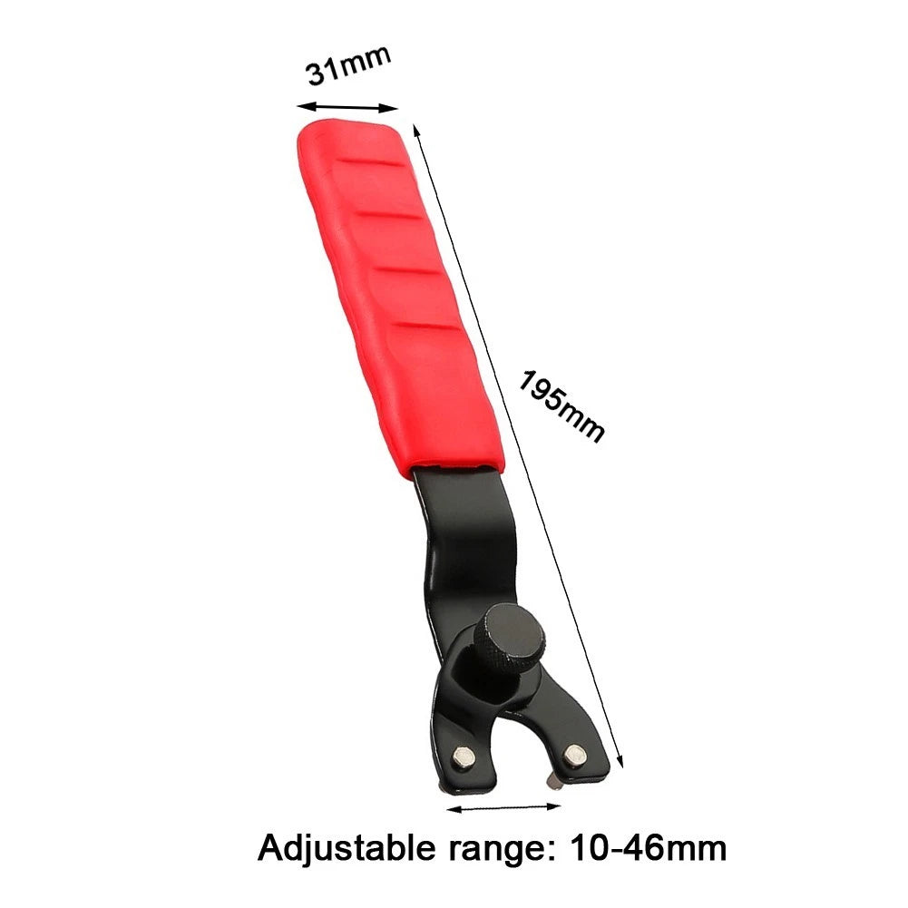 Angle Grinder Wrench Set with Adjustable 10-46mm Size and Hex Key
