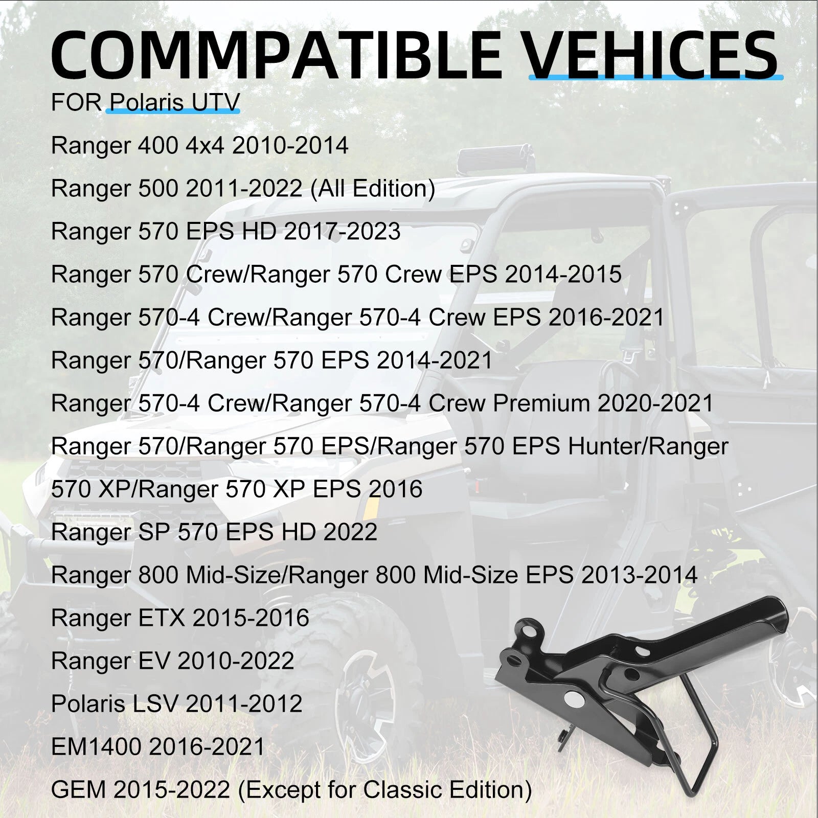 Tail Gate Latch Left Hand 1018850 for Polaris Ranger Gem LSV (400–800)