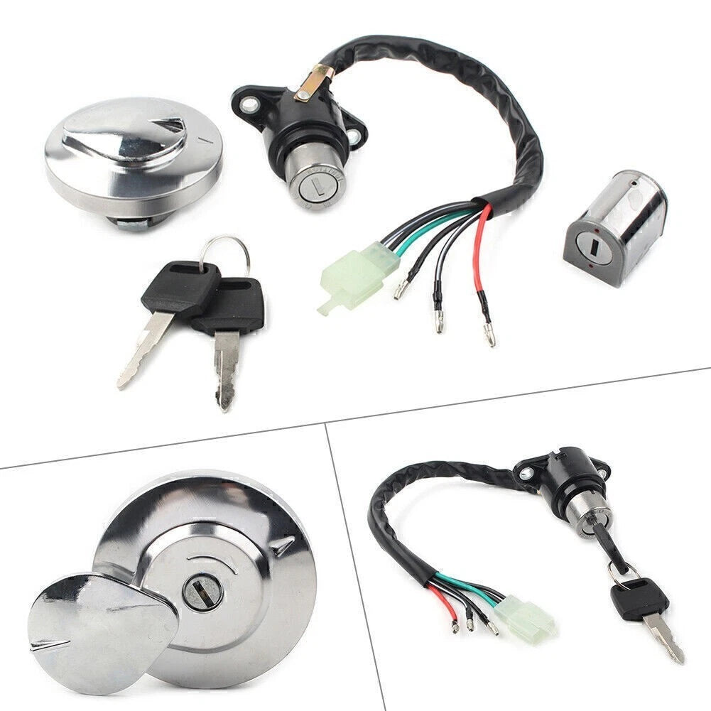 Ignition Switch Fuel Cap Helmet Seat Lock Key for Honda Rebel 250 (1985–2016)