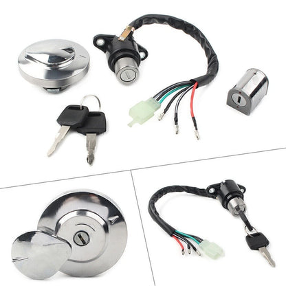 Ignition Switch Fuel Cap Helmet Seat Lock Key for Honda Rebel 250 (1985–2016)