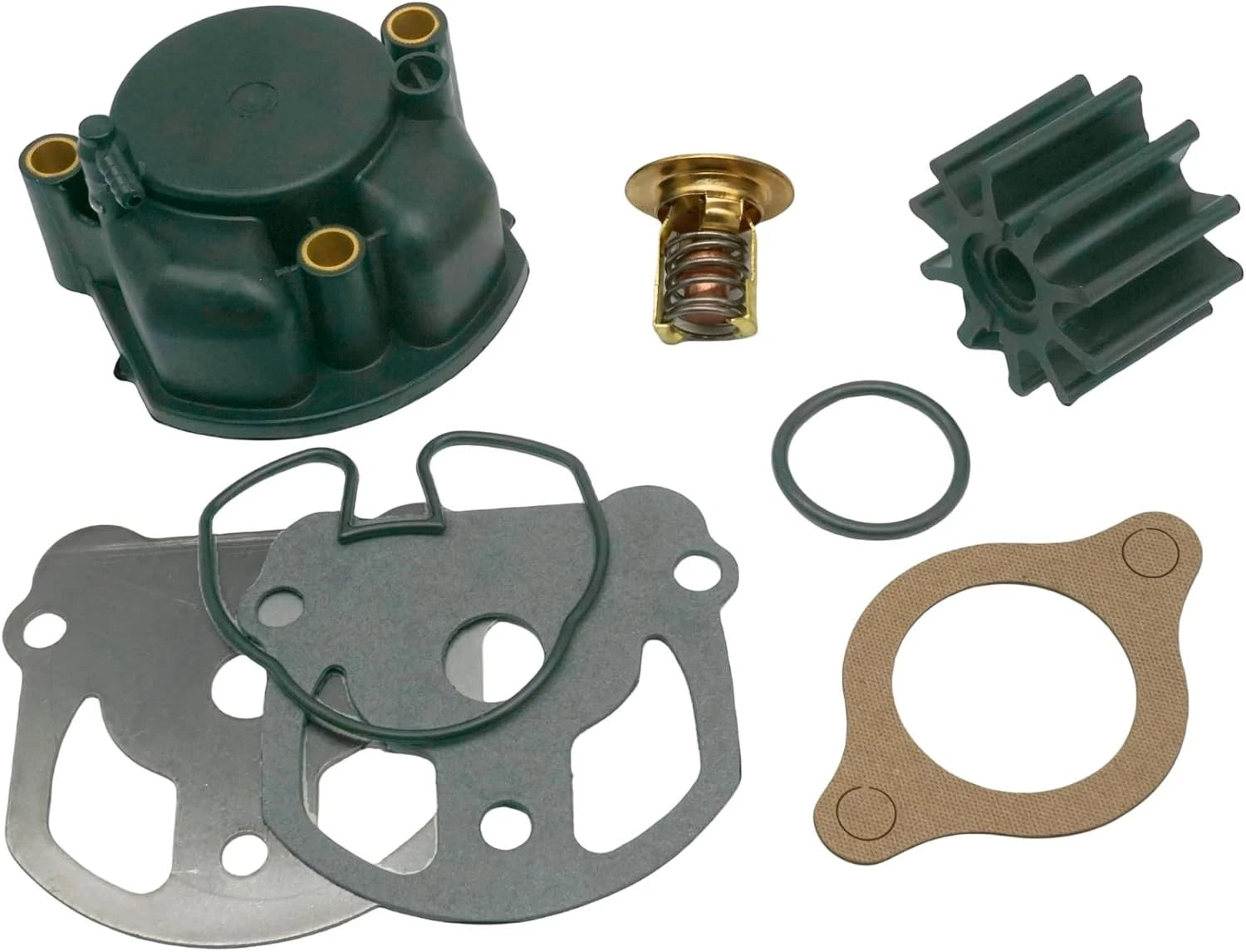 Water Pump Impeller Kit with Thermostat for OMC Cobra (Replaces 984461, 983895, 984744)