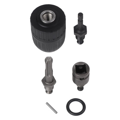 Keyless Chuck Adapter Set for Universal Use (Drill Chuck)