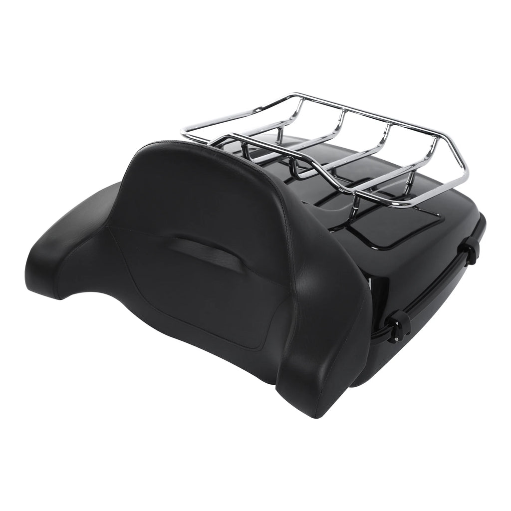 Chopped Trunk Pad + Mount Rack for Harley Fatboy FLSTF (2008–2017)