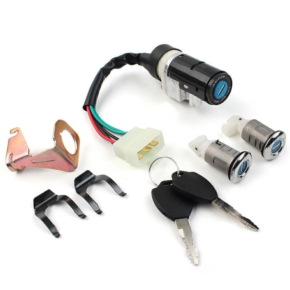 5-Wire Ignition Switch Lock Key Set for GY6 50cc Scooter (2000–2023)