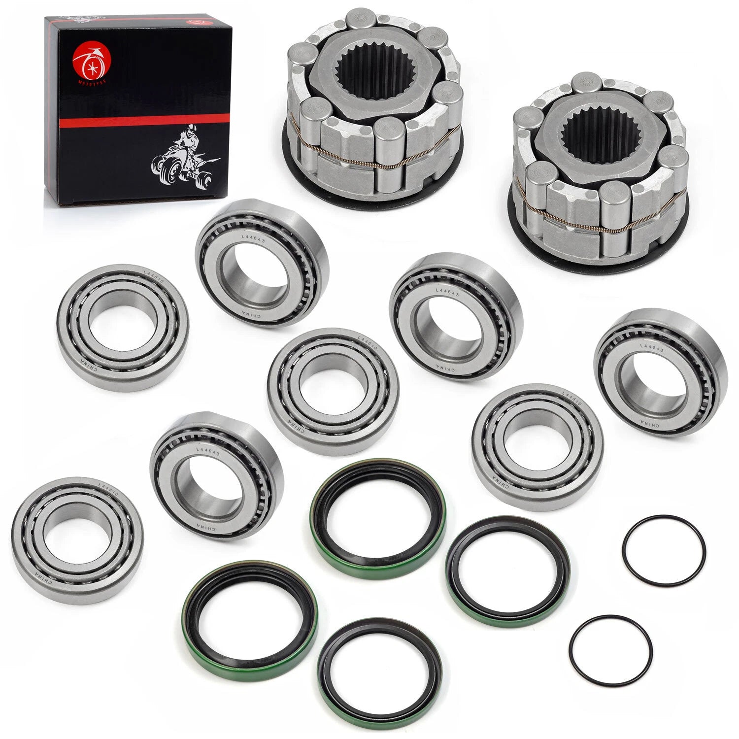 Set of 2 Front Wheel Hub Clutch Strut Bearing Seal for Polaris Sportsman 400 335 500