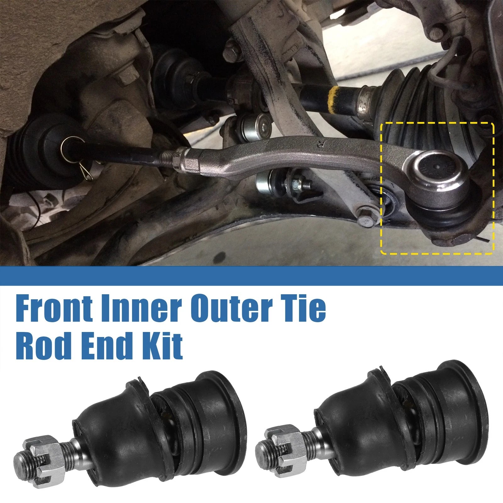 10 Pcs Tie Rod End Links Inner Outer for Chrysler Voyager (2001–2003)