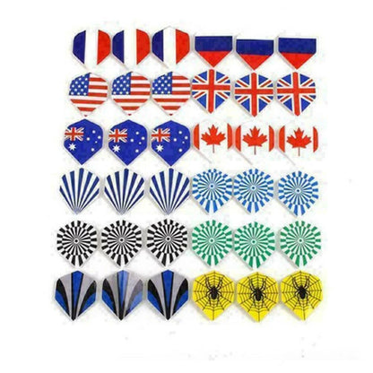 60-Pack Dart Flights for Darts (Multi-Styles) T4D4 Y0M3 Y5O4