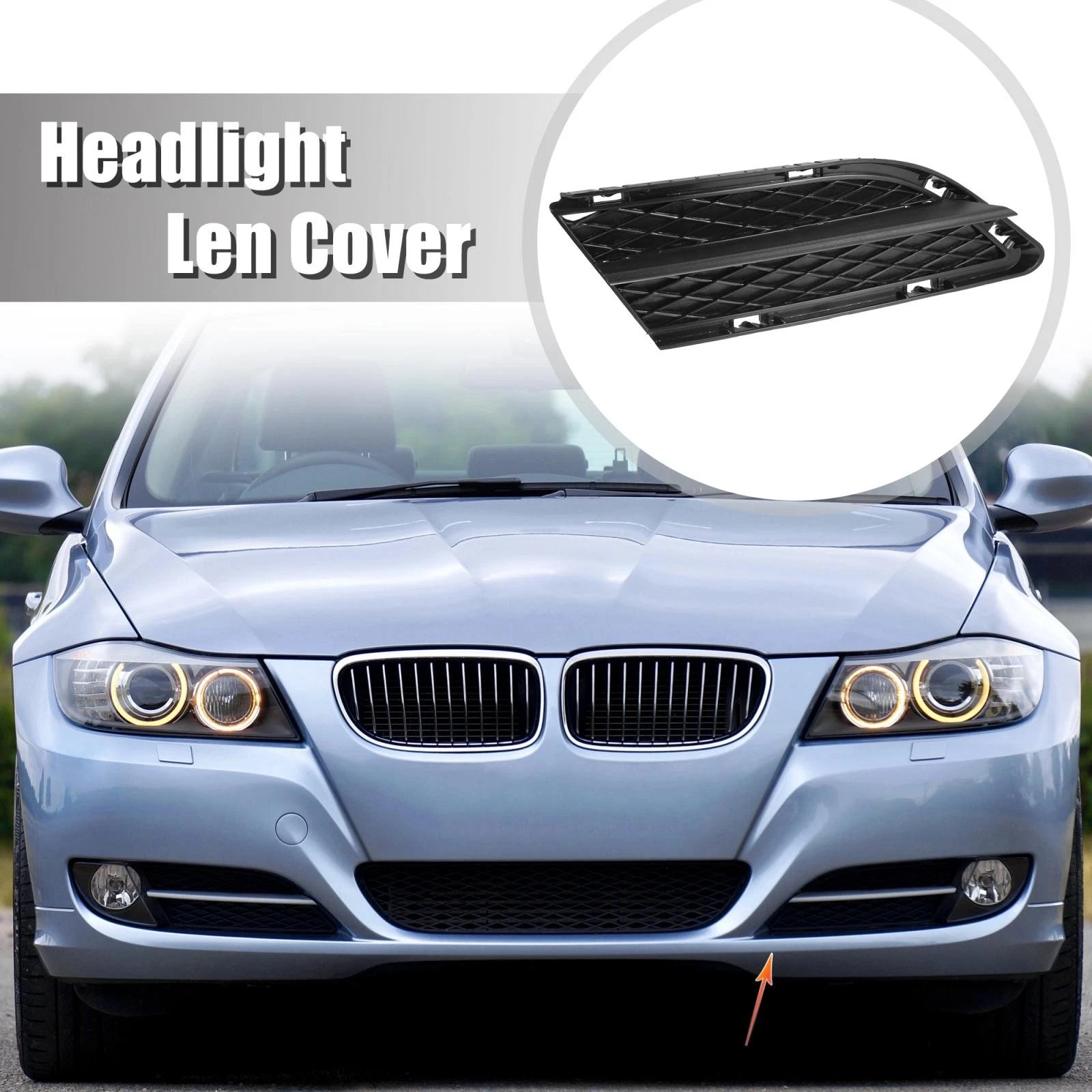 Right Car Fog Light Grille Trim for BMW 3 Series E90 (2009–2012)