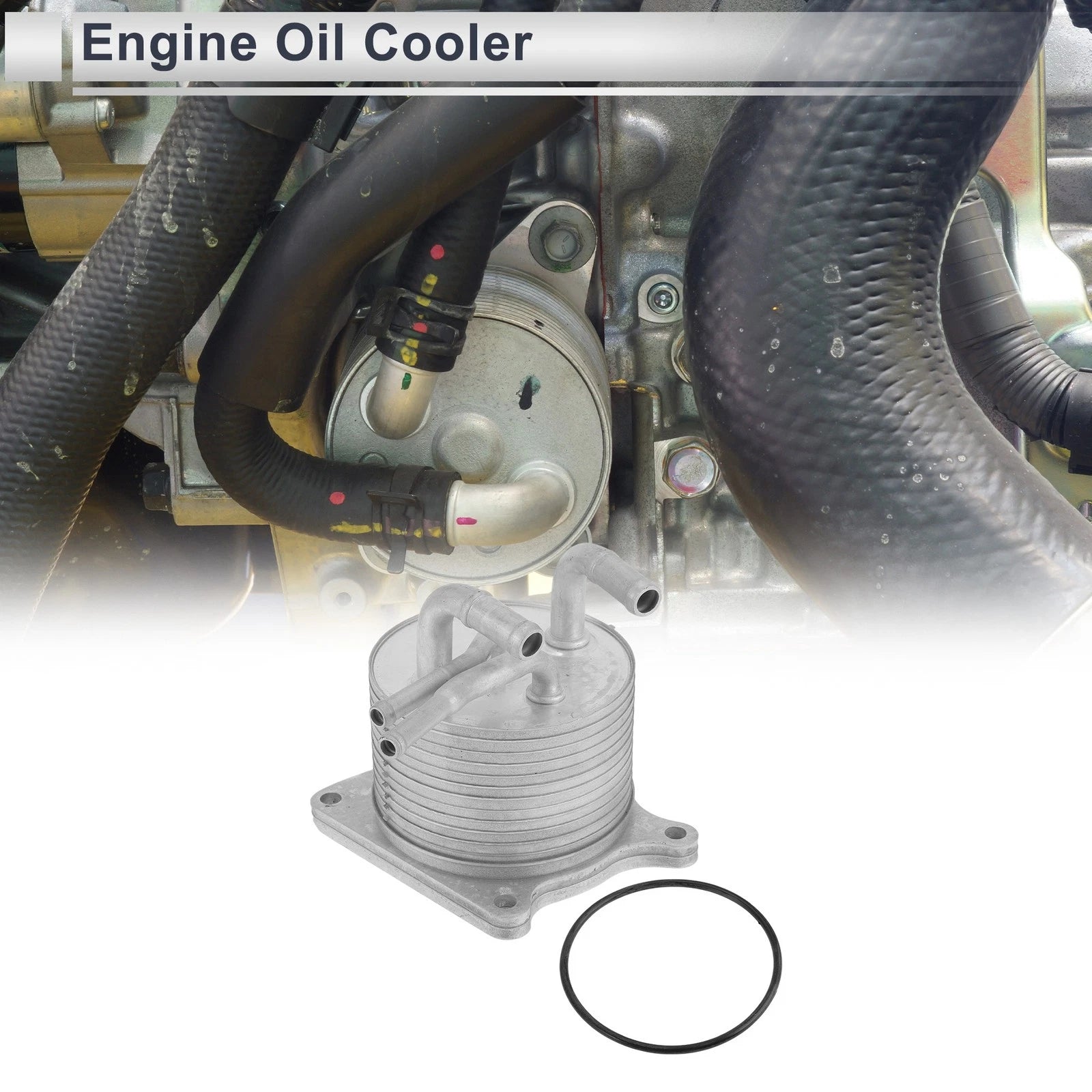 Engine Oil Cooler for Mitsubishi Trans Cooler with O-Ring Seals (2010–2015)