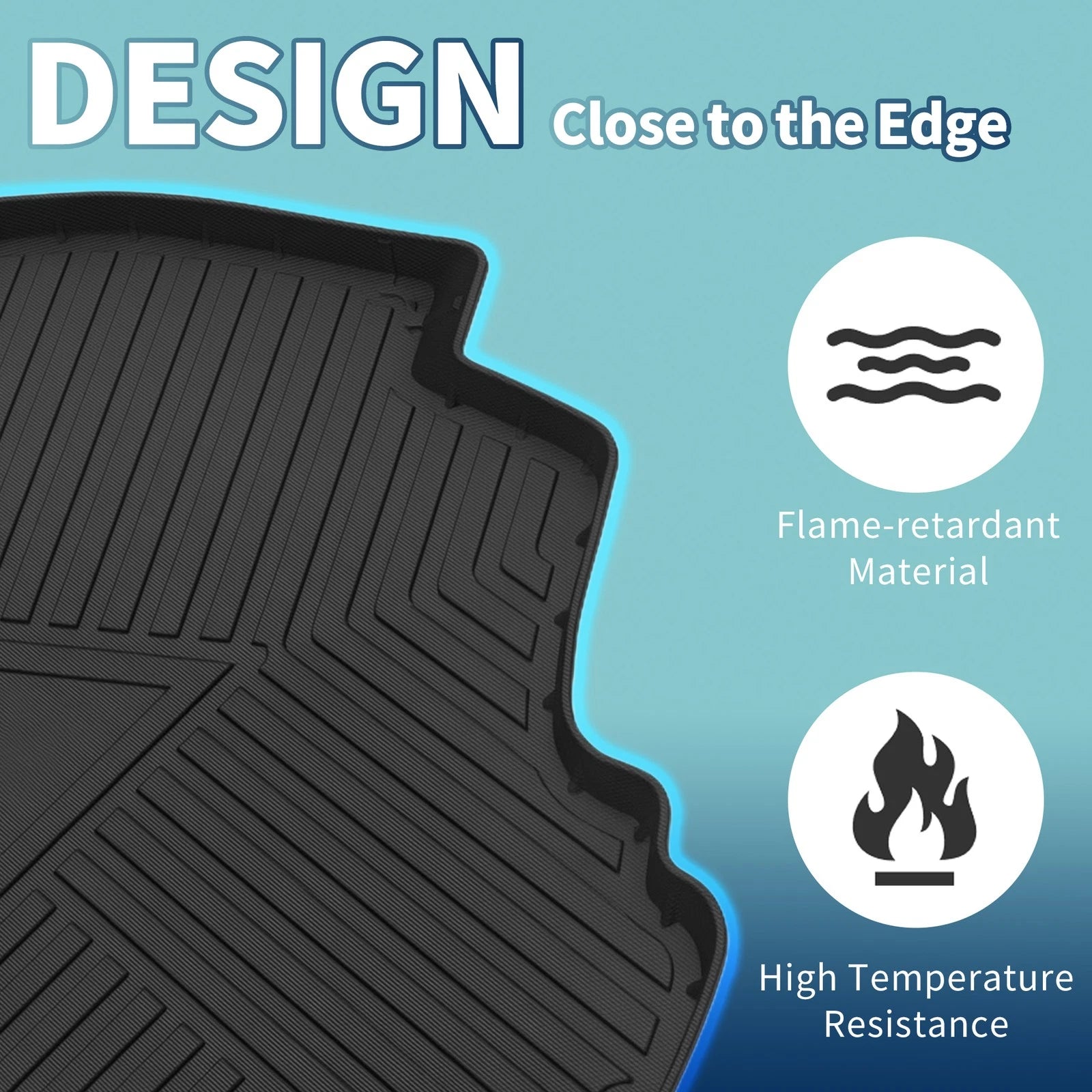 Cargo Liner Flat Face Rear Trunk Mat for Toyota Corolla (2014–2019) TPE