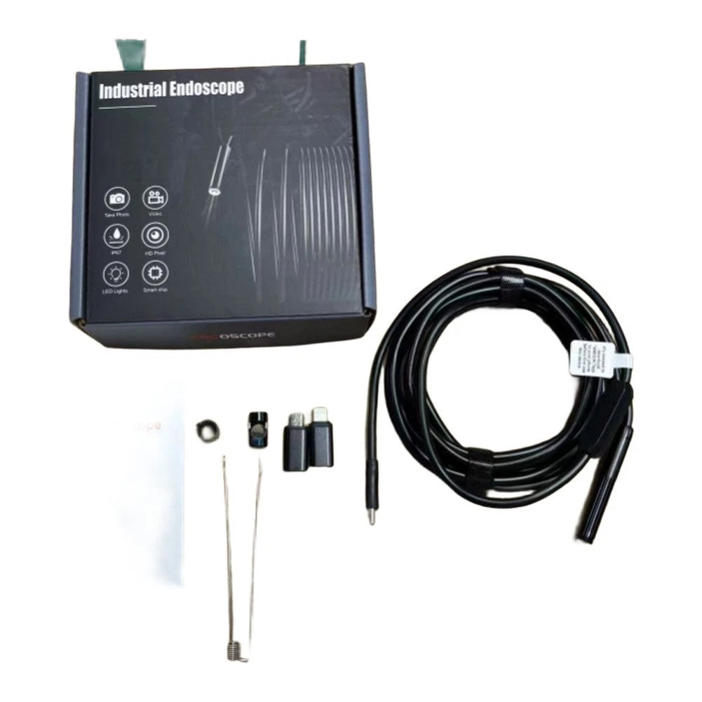Industrial 8mm Dual Lens Inspection Device with WiFi for For ANDROID Typec Use