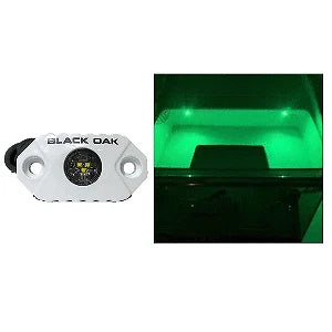 Black Oak MAL-G Rock Accent Light for Universal Use (Green, White Housing)