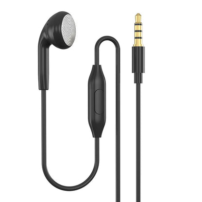 Single-Sided Earphone with Built-In Mic and 3.5mm Jack for Phones
