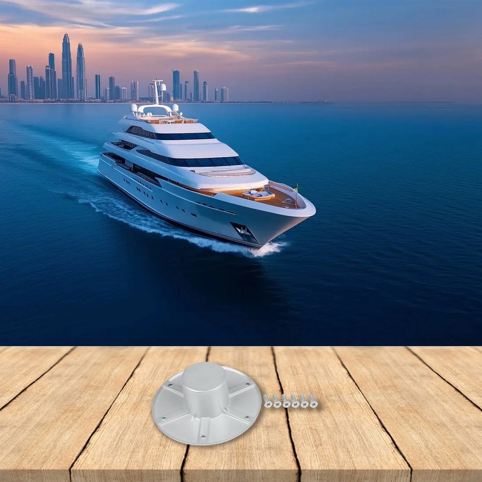 Table Leg Base for RV Boat Trailer (Flush Mount)