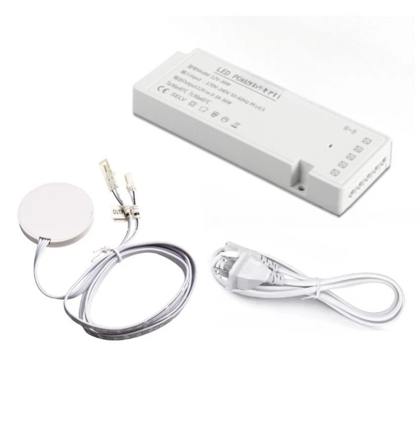 Touch Switch LED Cabinet Light Adapter 12V DC Transformer for Home Use