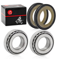 1" Fork Neck Post Stem Bearing Race Dust Seals Set for Harley FX (1985)