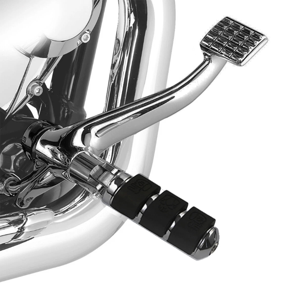 Chrome Forward Controls Kit for Harley Sportster (2014–2022)