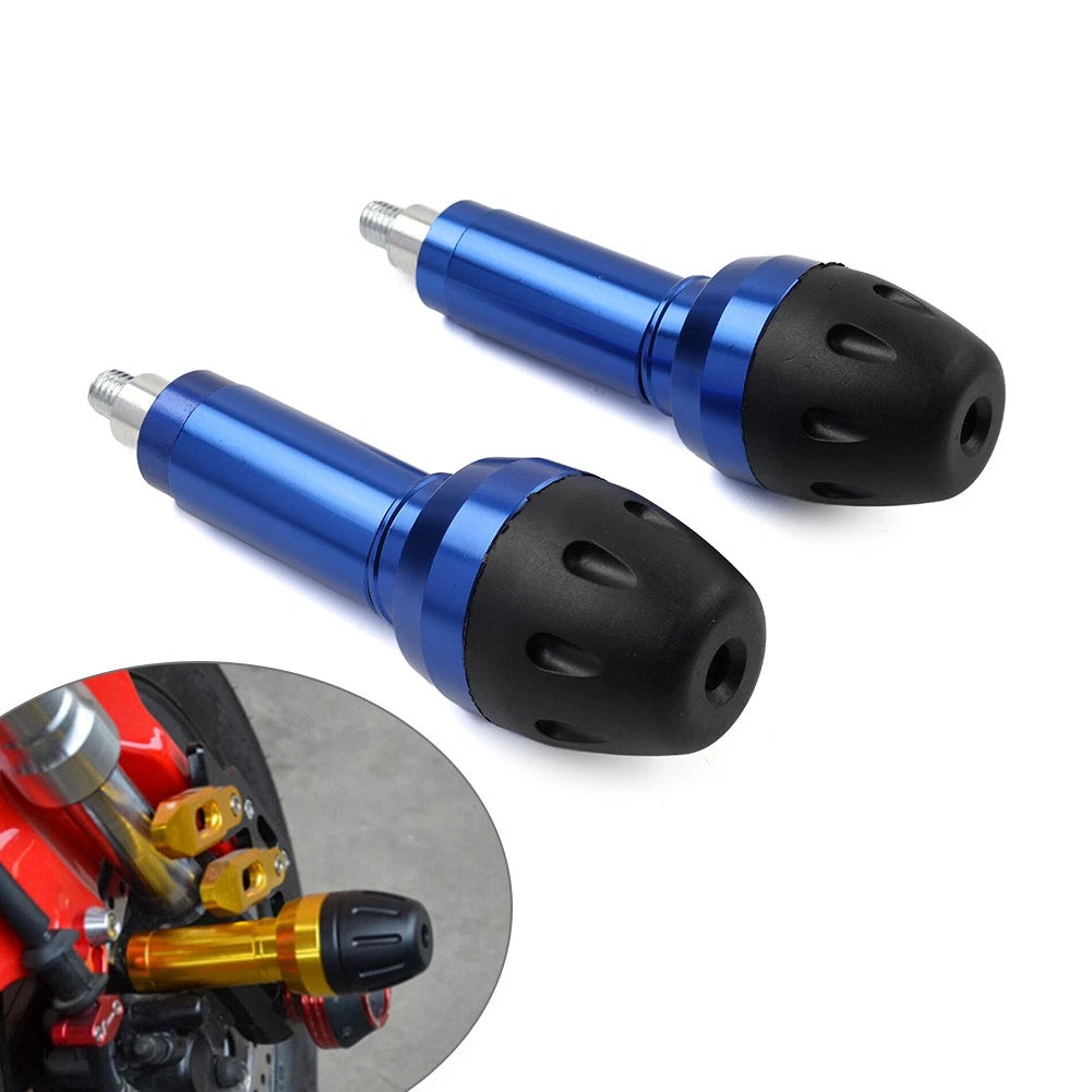 8MM 10MM Universal Motorcycle Exhaust Frame Slider Crash Protector - Blue