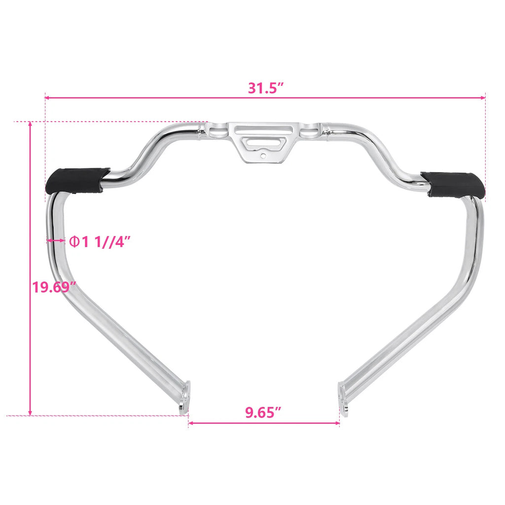 Mustache Engine Guard Bar for Harley Softail Heritage Classic (2018–2024)