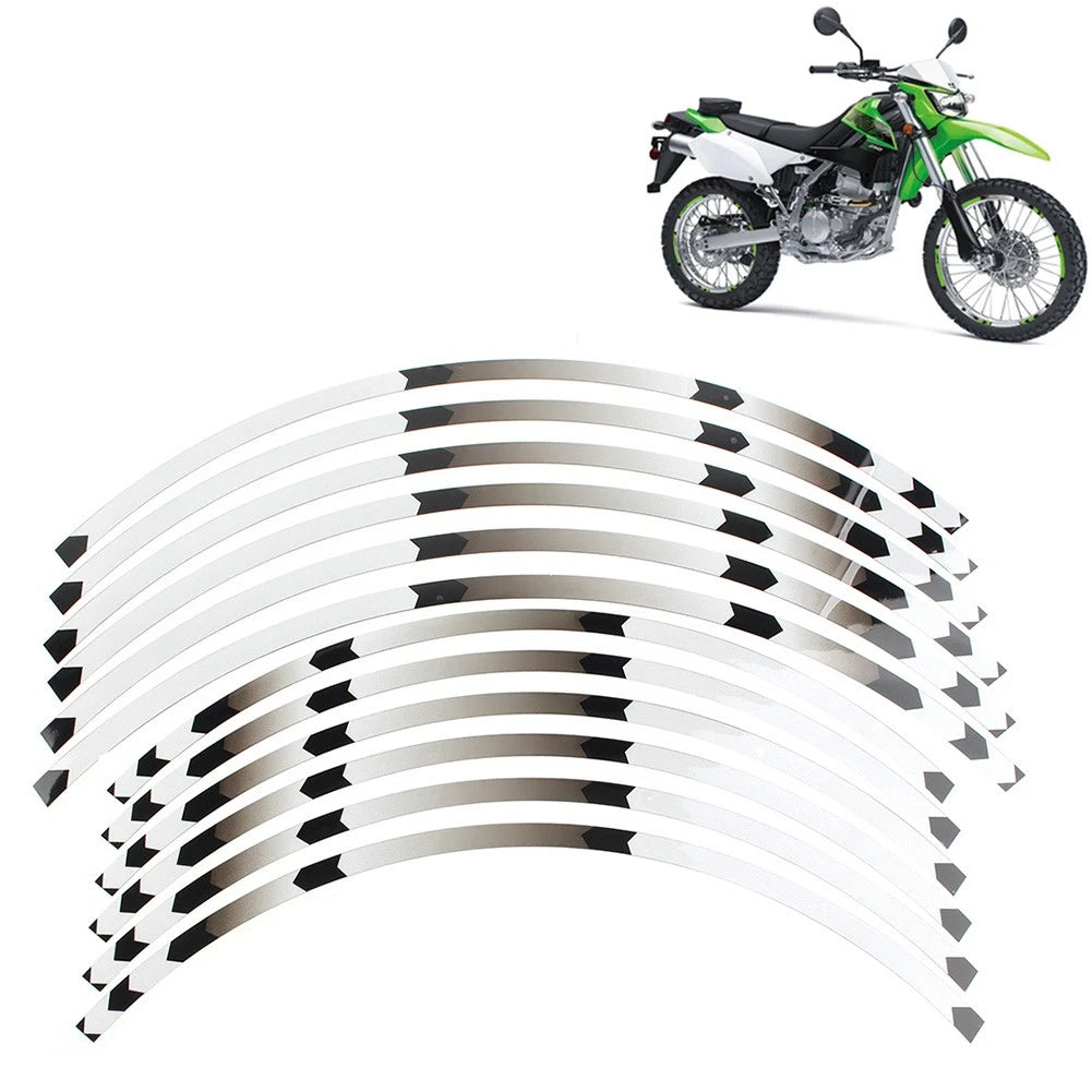Wheel Rim Stickers for Honda CRF 450R CRF 250R (2003–2021) - White