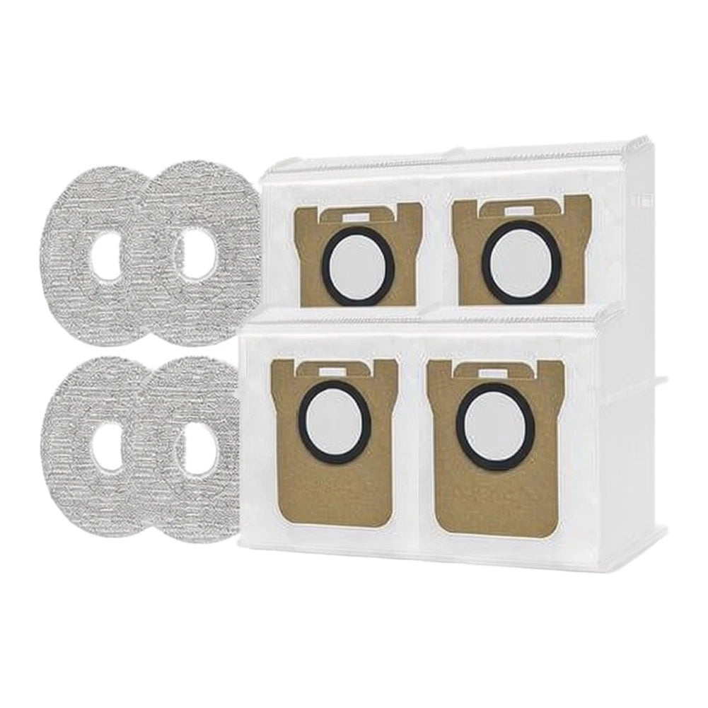 4 Dust Bags + 4 Mop for Xiaomi 5 (PRO OV21CN)