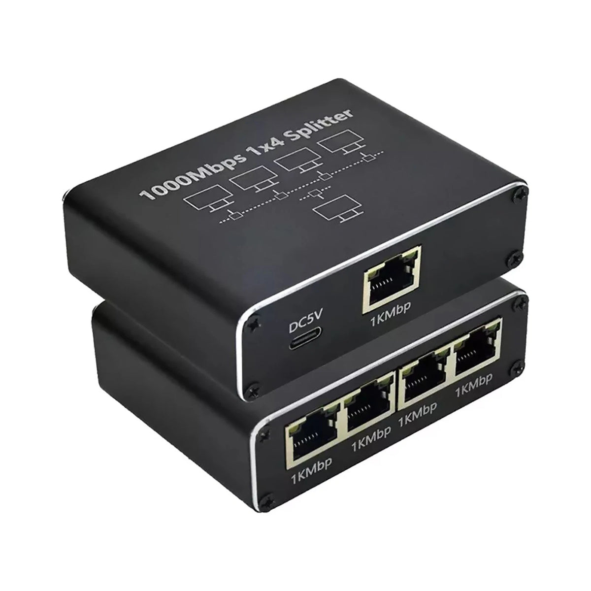 RJ45 Gigabit Ethernet Splitter for LAN Network (1 IN 4 Out)