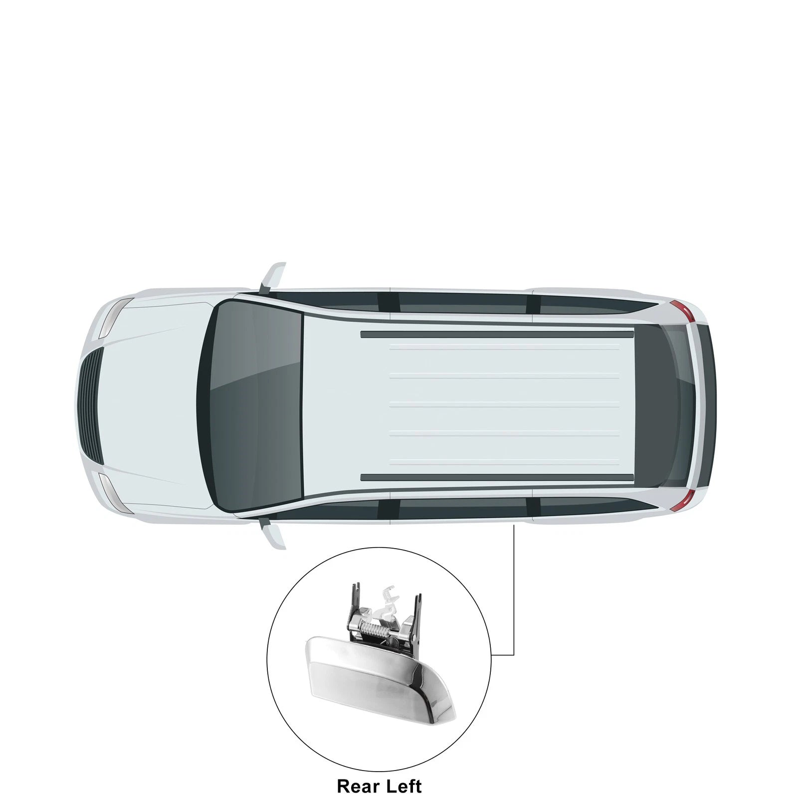 Rear Left Door Handle for Nissan Pathfinder (2005–2007)