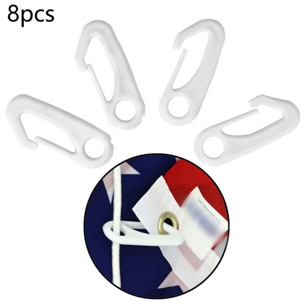 8x Flagpole Snap Hook Clips for Heavy Duty Flag Poles