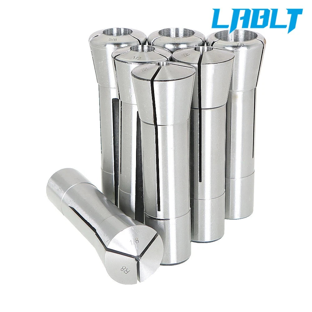 7 Pcs R8 Collet Set for LABLT (1/8" to 7/8")