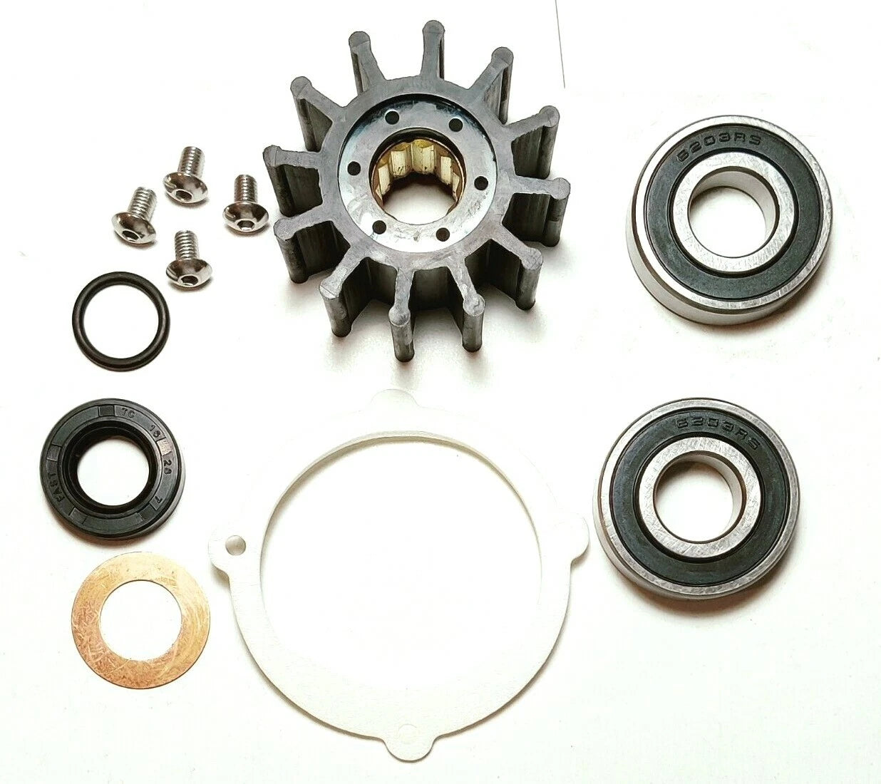 Sea Water Pump Rebuild Kit for Volvo Penta 841640, Johnson F5B (10-24228-1)
