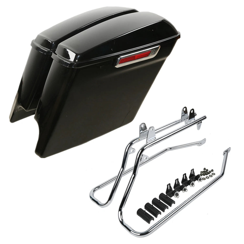 5" Extended Hard Saddlebags Conversion Bracket for Harley Touring Softail