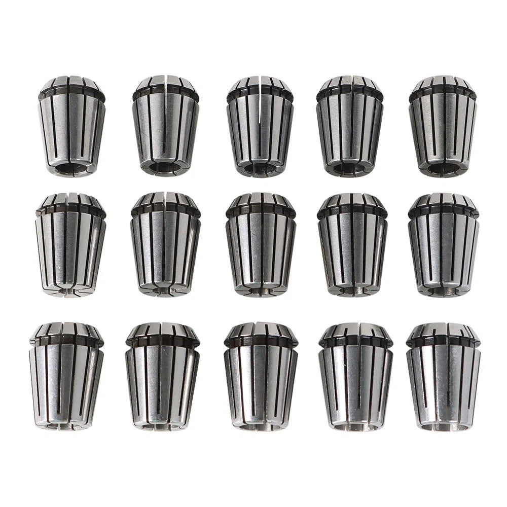 15Pcs Spring Collet Set 2MM-16MM for CNC Engraving Machine