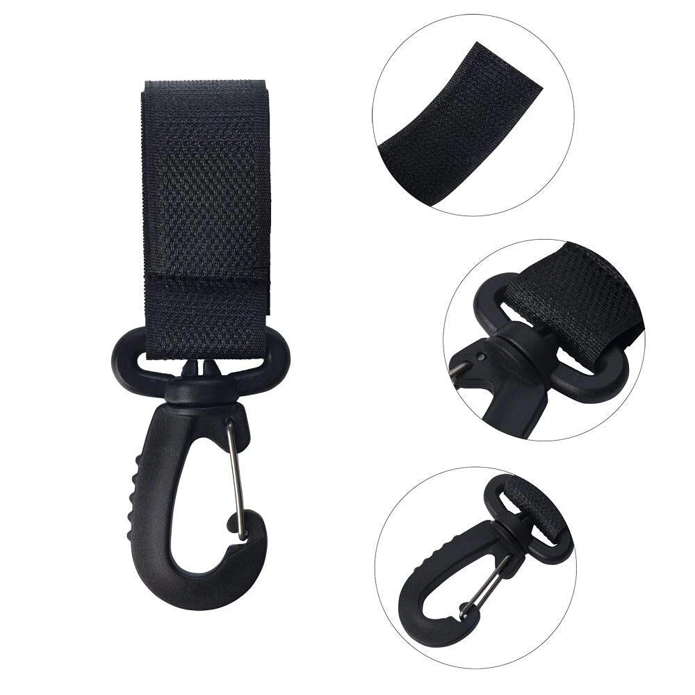 Set of 4 Buggy Strap Carabiner Clips for Stroller Walker